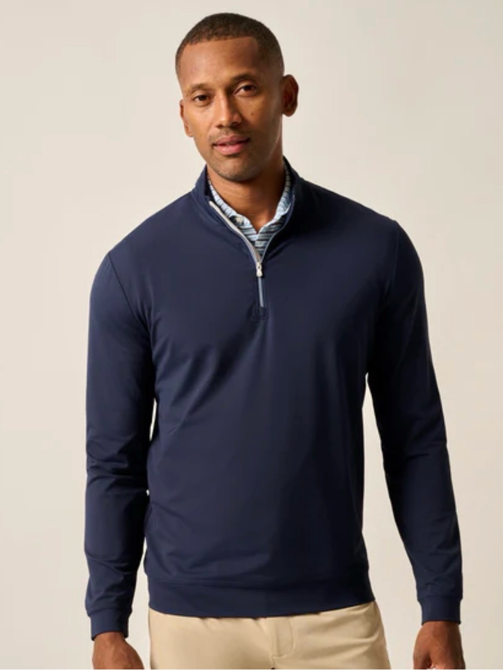 Johnnie-O Men's Navy Quarter-Zip Pullover